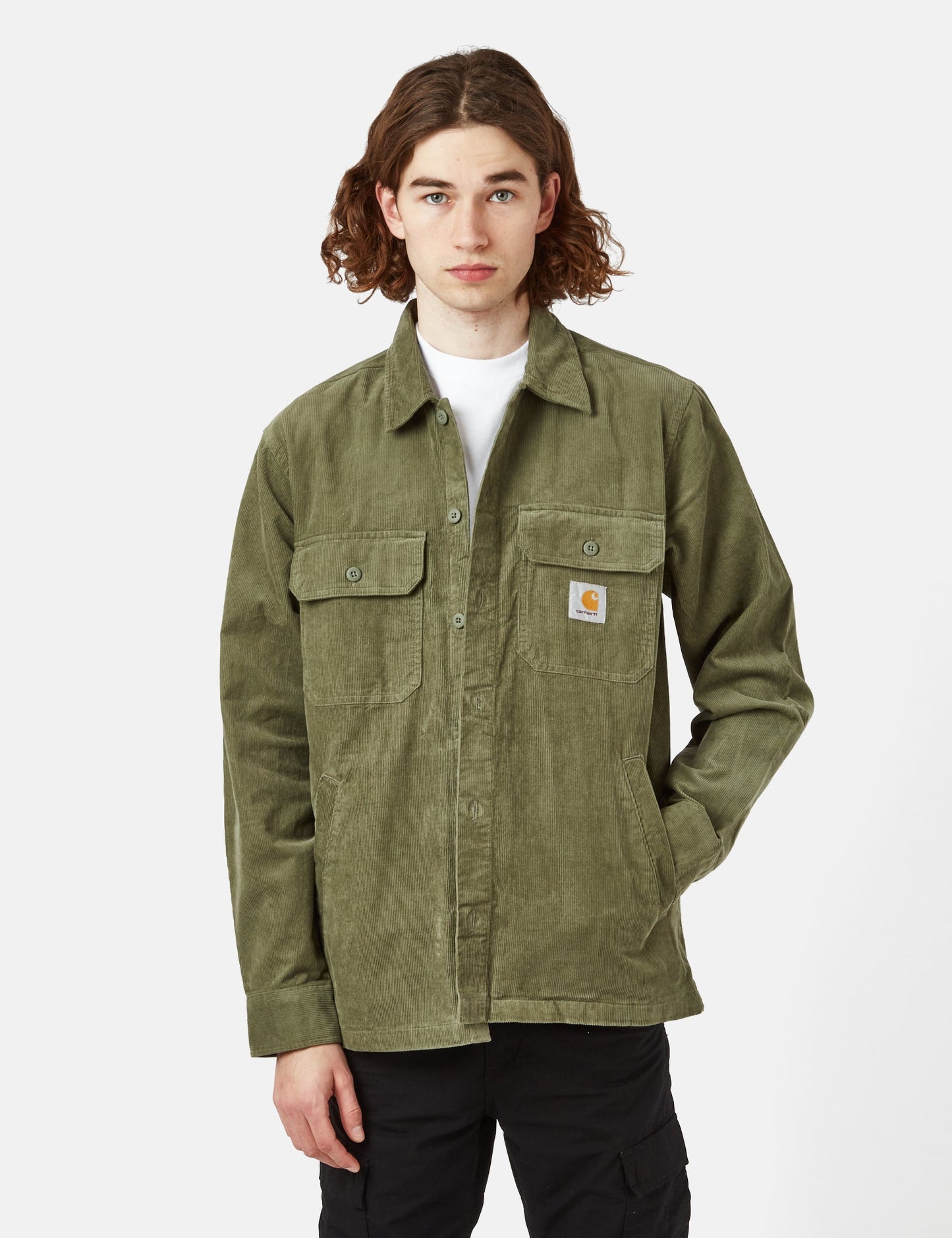 Dixon Shirt Jacket (Cord) - Dollar Green