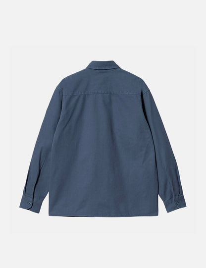 Reno Shirt Jacket (Garment Dyed) - Storm Blue