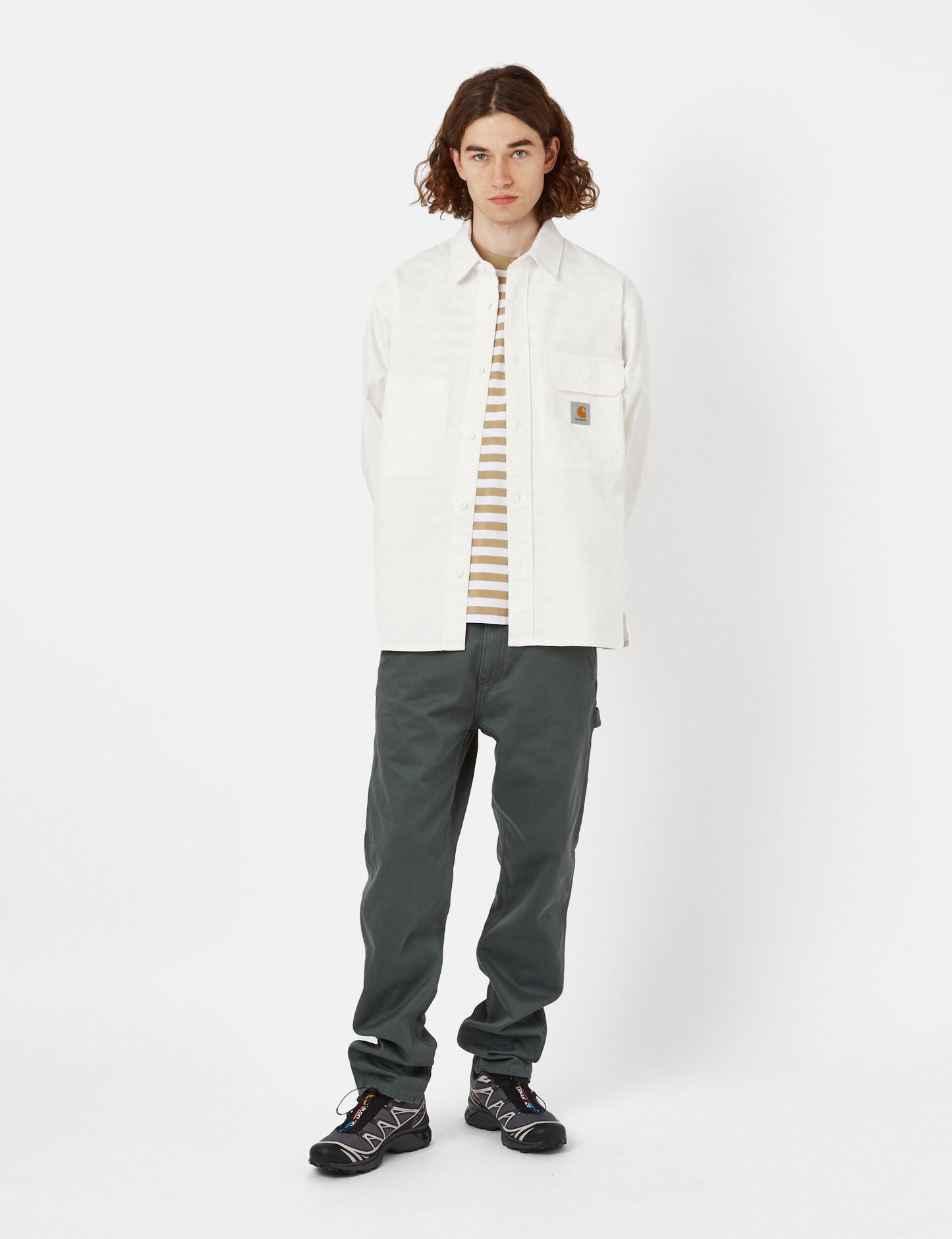 Reno Shirt Jacket (Garment Dyed) - Off-White