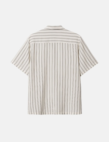 Reyes Stripe Shirt (Loose) - Wax/Black