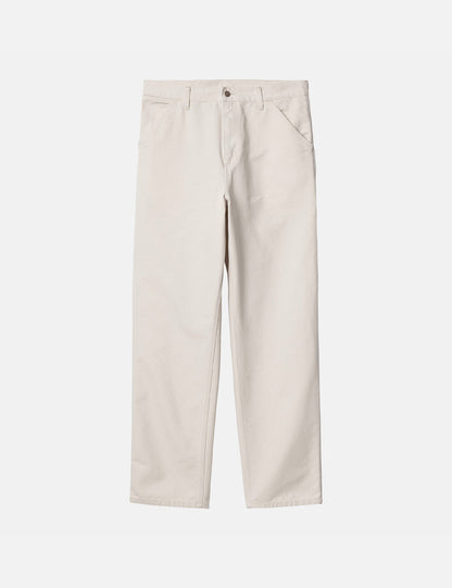 Single Knee Pant (Organic) - Salt White