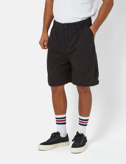 Colston Shorts (Loose) - Black Stone Washed