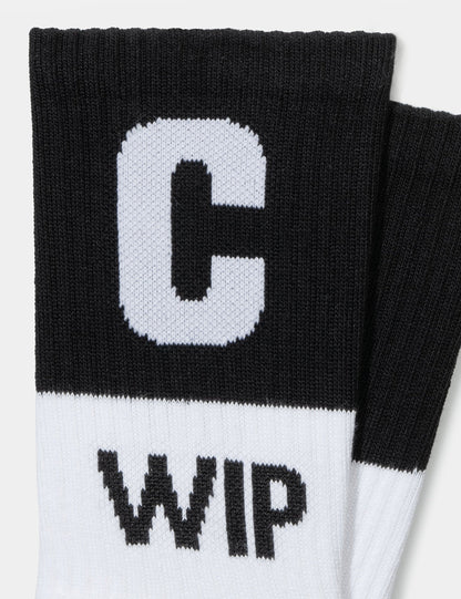 WIP Socks - White/Black