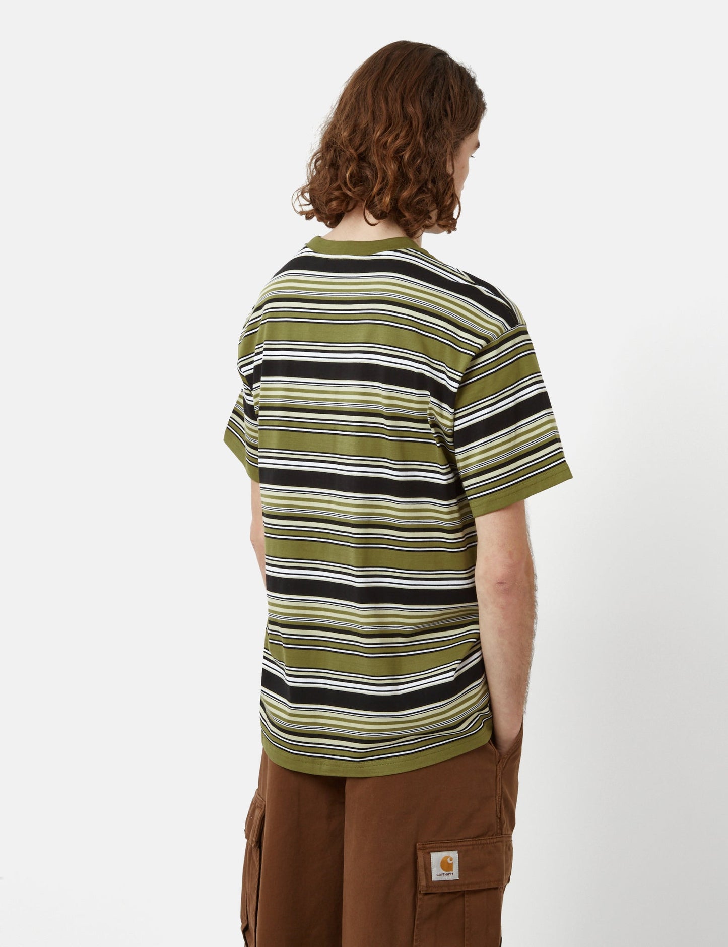 Lafferty T-Shirt (Stripe) - Kiwi Green