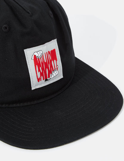 Stretch 5-Panel Cap - Black