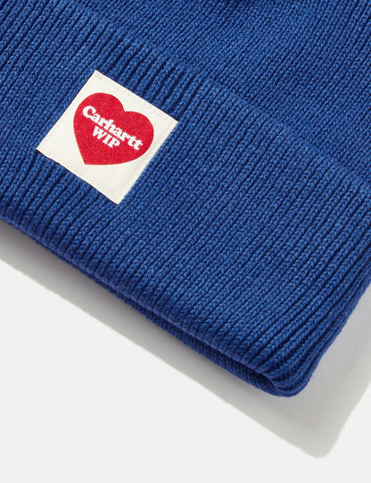 Heart Beanie Hat - Liberty Blue