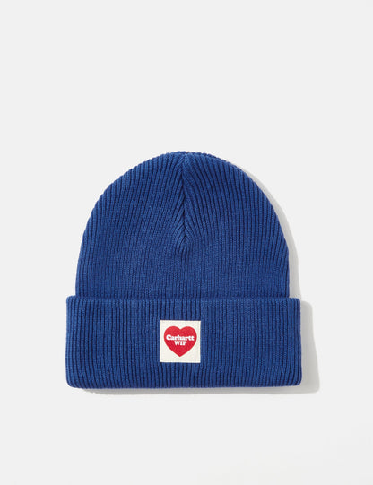 Heart Beanie Hat - Liberty Blue