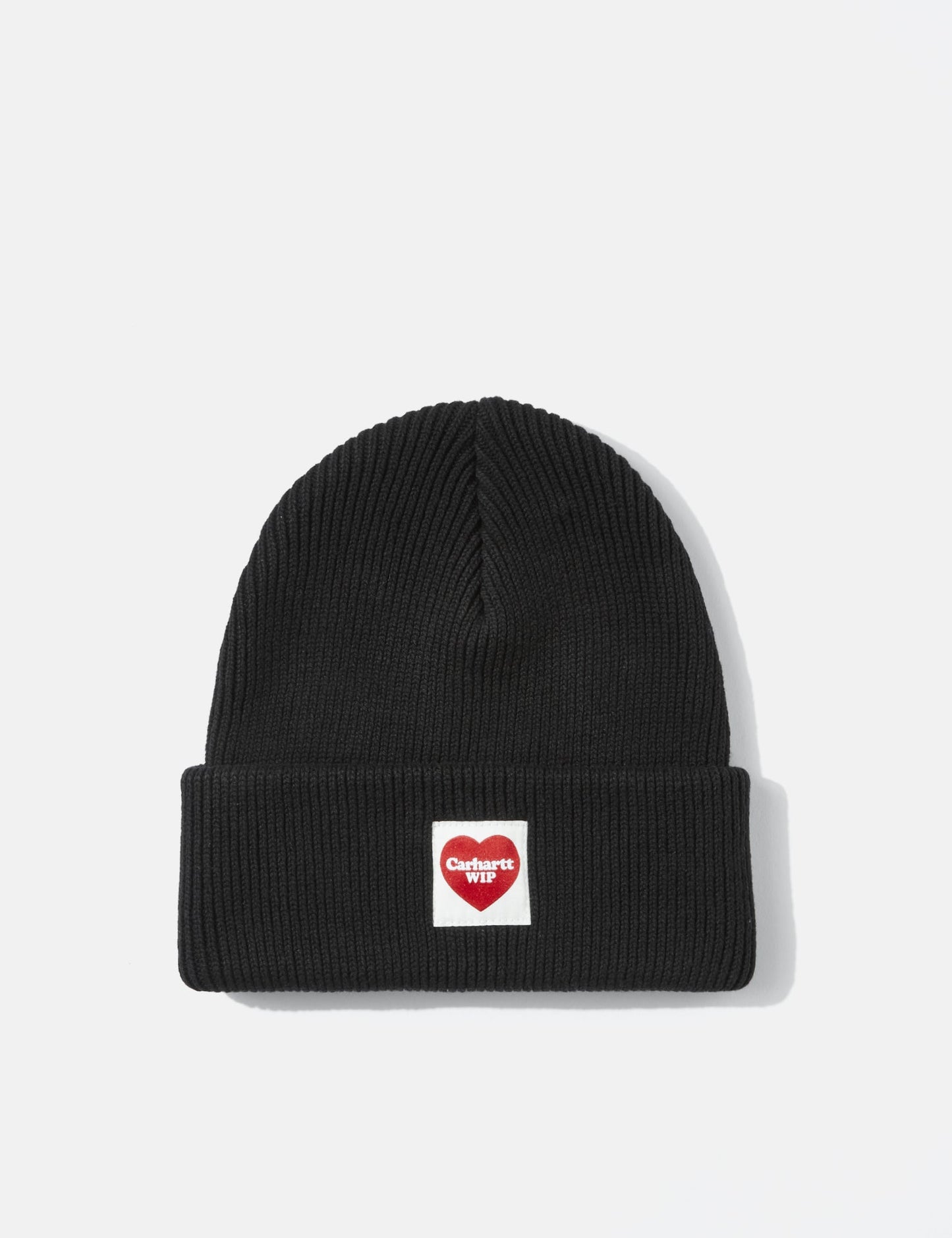 Heart Beanie Hat - Black