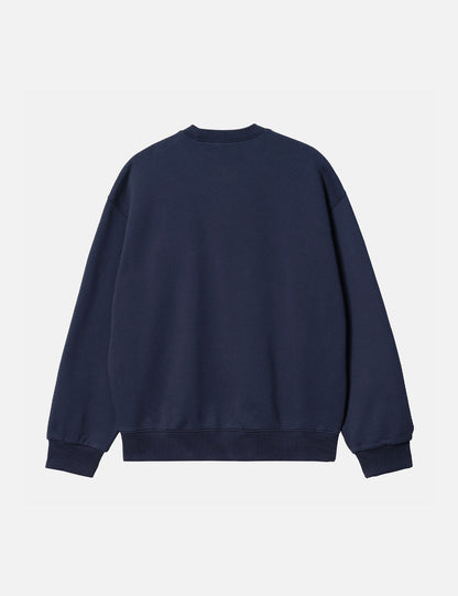 Heart Patch Sweatshirt - Blue