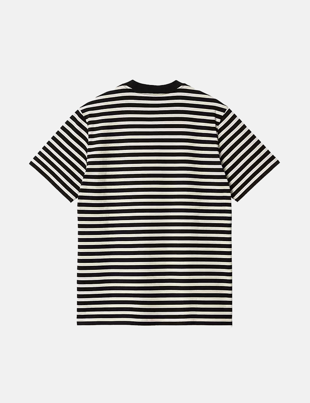 Seidler Pocket T-Shirt (Seidler Stripe) - Salt Grey/Black