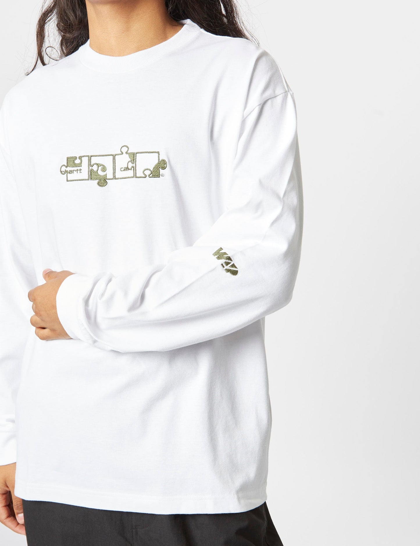 Assemble Long Sleeve T-Shirt (Organic) - White