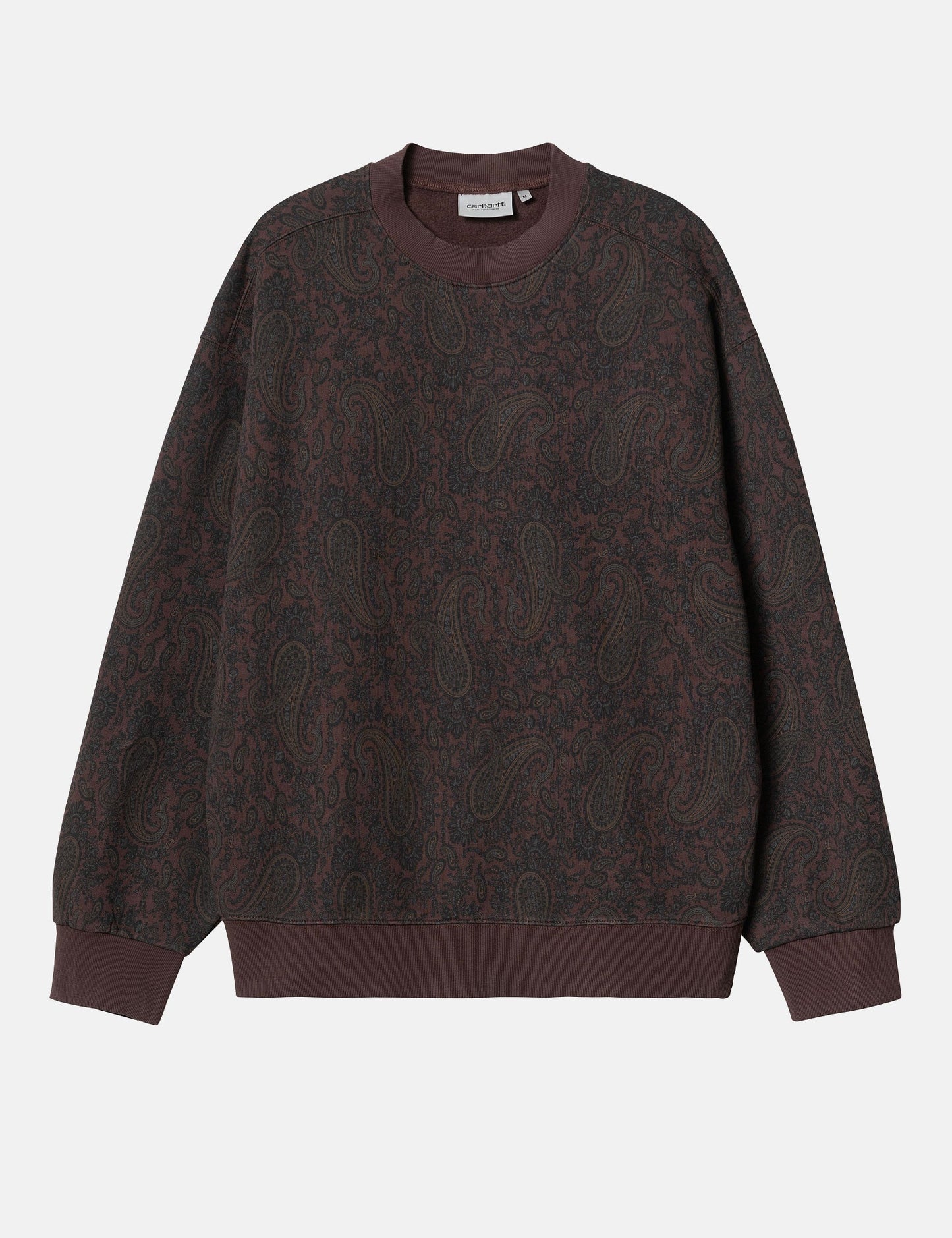 Paisley Sweatshirt (Paisley Print) - Buckeye Brown