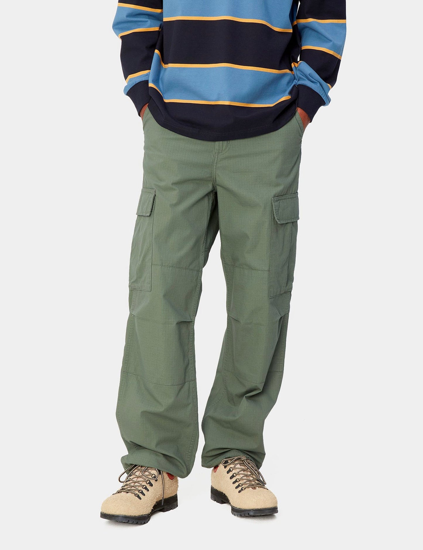 Regular Cargo Pant - Park Green Rinsed