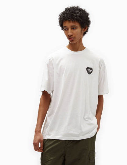 Heart Bandana T-Shirt (Loose) - White