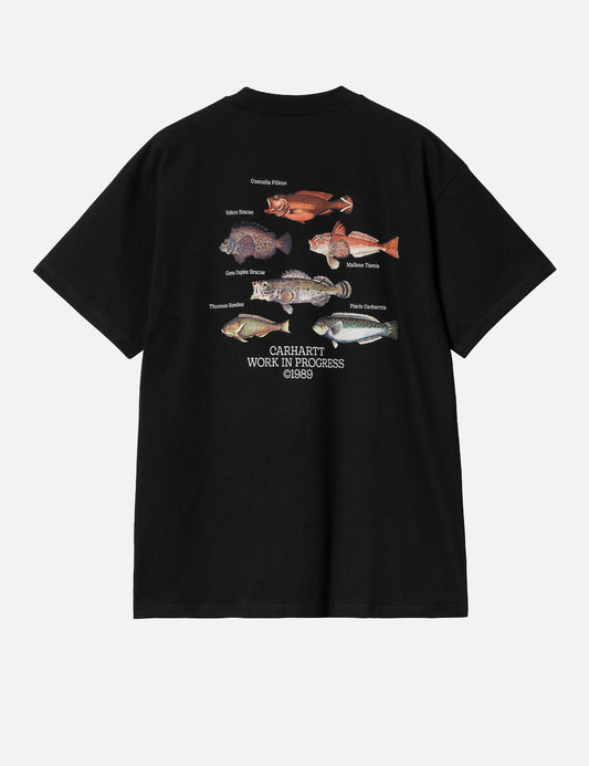 Fish T-Shirt (Loose) - Black