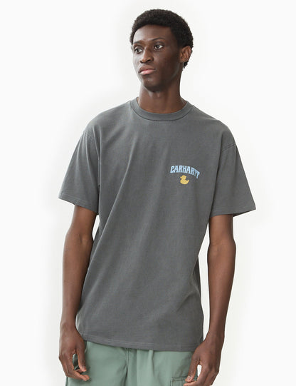 Duckin' T-Shirt (Loose) - Black Garment Dyed