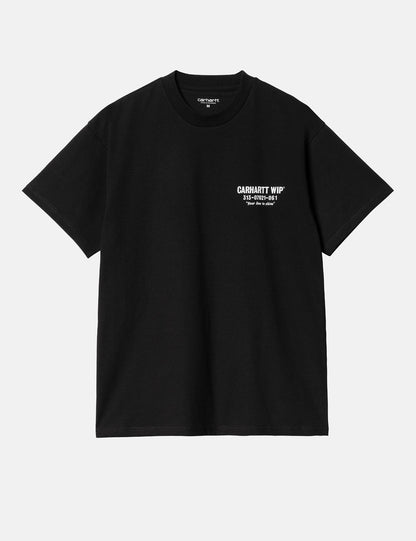 Less Troubles T-Shirt (Loose) - Black/White