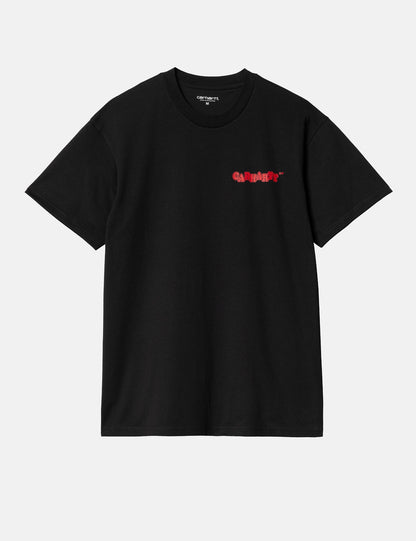 Fast Food T-Shirt (Loose) - Black/Red