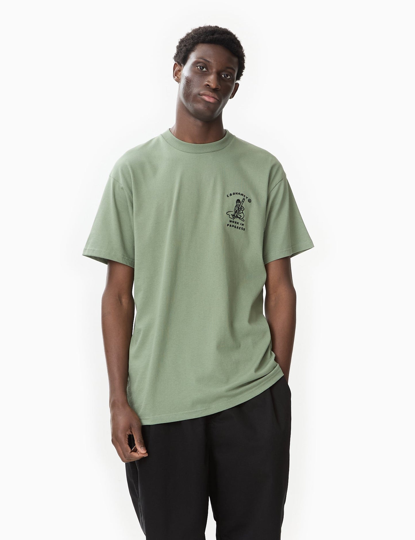 Icons T-Shirt (Loose) - Park Green/Black