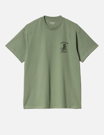 Icons T-Shirt (Loose) - Park Green/Black