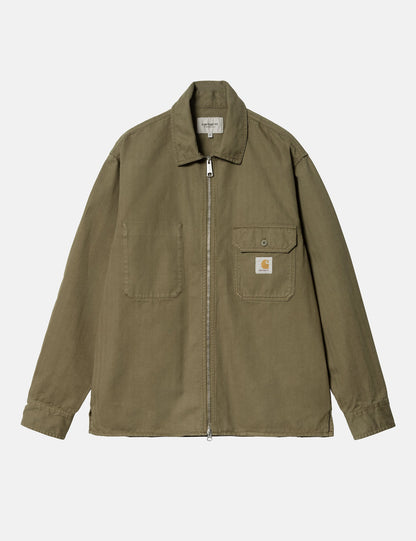 Rainer Over Shirt - Dundee Green Garment Dyed