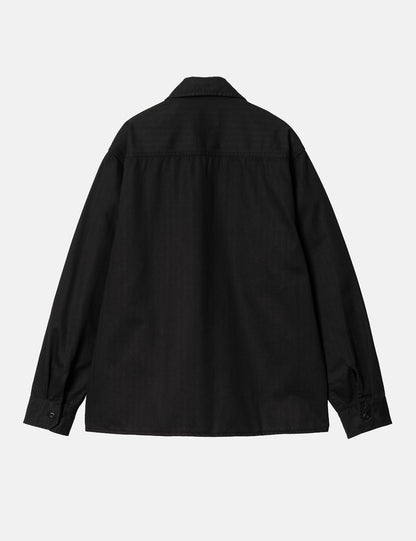 Rainer Over Shirt - Black Garment Dyed