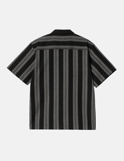 Short Sleeve Dodson Stripe Shirt - Black