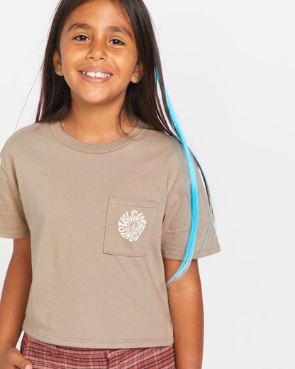 Big Girls Pkt Dial Short Sleeve Tee