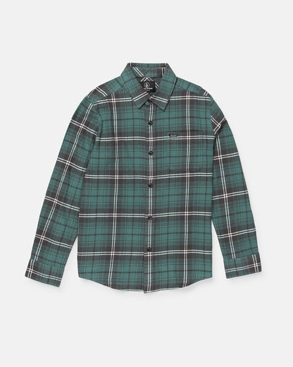 Big Boys Caden Plaid Long Sleeve Shirt